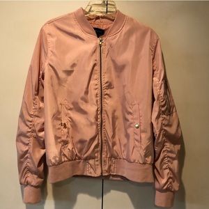 Pink Bomber Jacket - Size Large